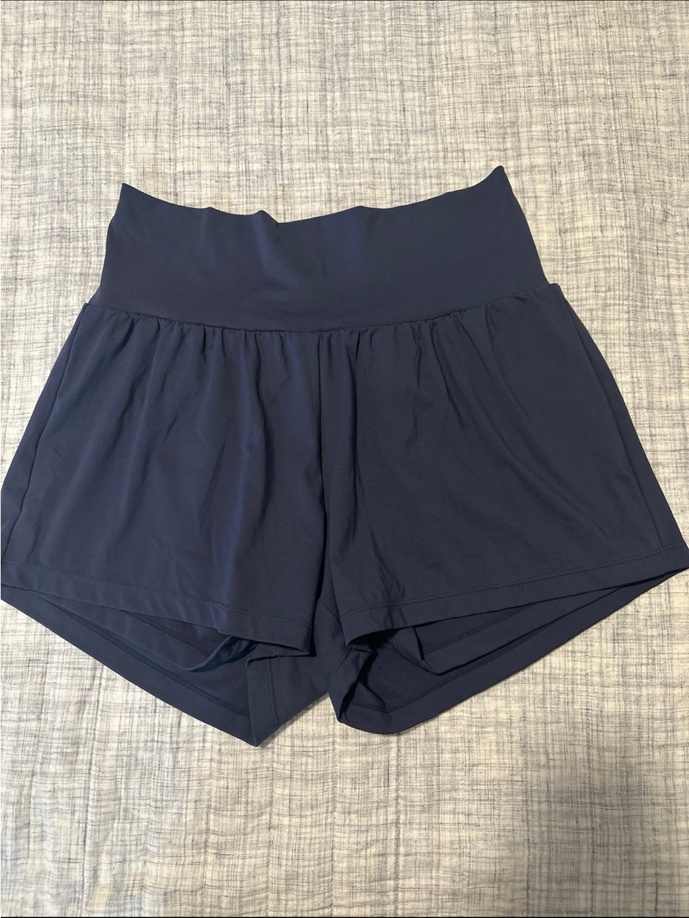 HALARA Navy High-Waist Athletic Shorts